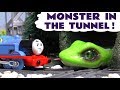 Thomas & Friends Toy Trains Monster In The Tunnel with funny Funlings and Iron Man for kids TT4U