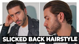 The Perfect Slicked Back Hairstyle Tutorial | Men's Hair 2021 - YouTube
