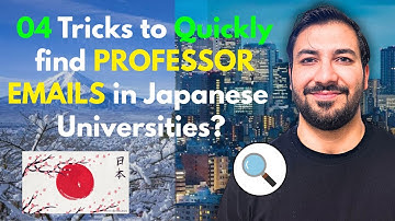 How to Easily Find Professors Emails in Japan for MEXT 2026 | Quick & Effective Tips