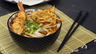 Kakiage UDON, fideos japoneses con TEMPURA CRUJIENTE