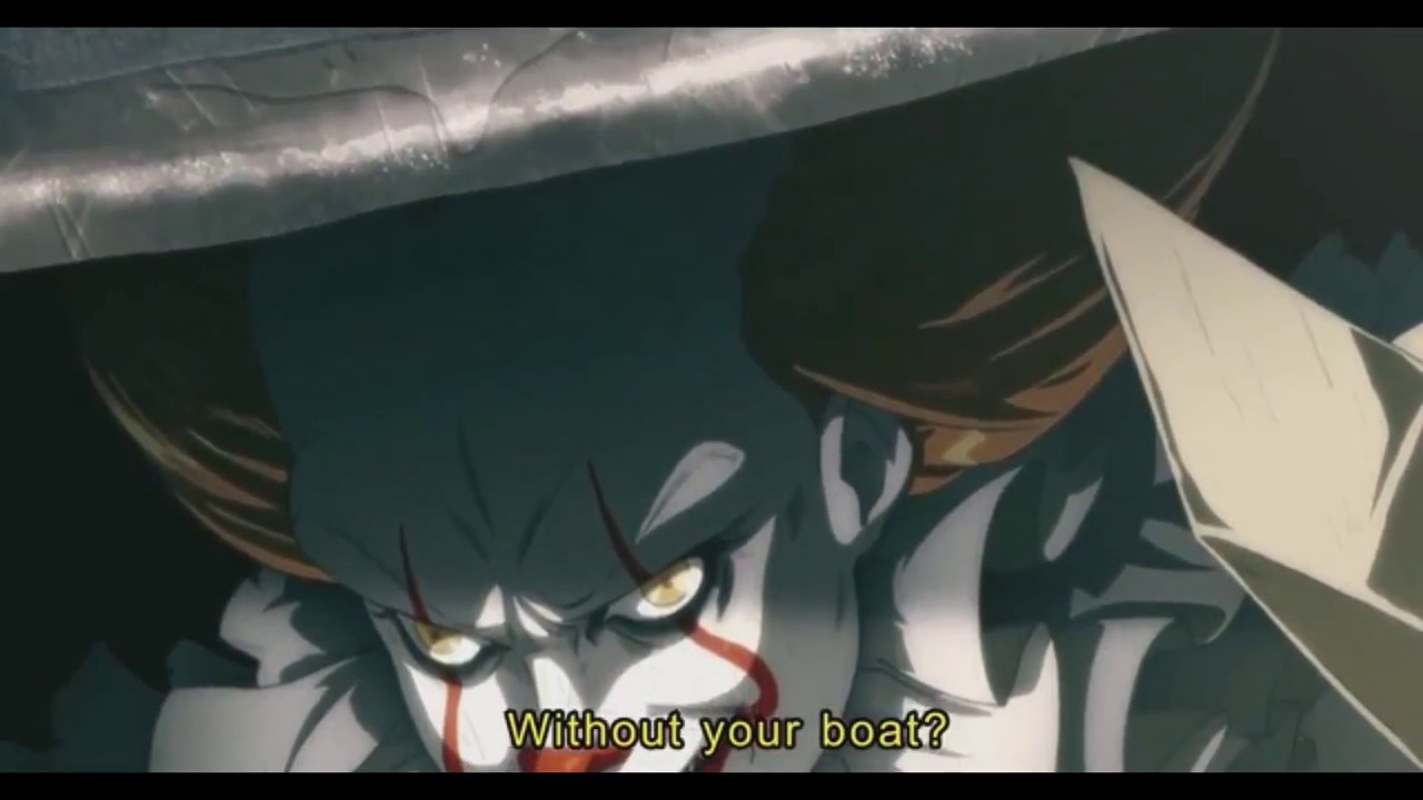 pennywise anime it the movie youtube
