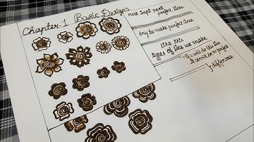 Chapter - 1 | basic designs for mehndi | class 1.