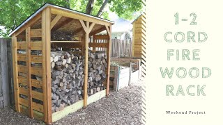 Build a Firewood Shed to Store 12 Cords of Wood