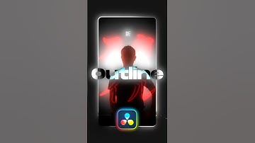 ✨Outline Text Effect in Davinci Resolve #davinciresolve #tutorial #textanimation #title #effects