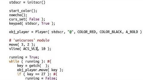 Python [curses] 15 Lines