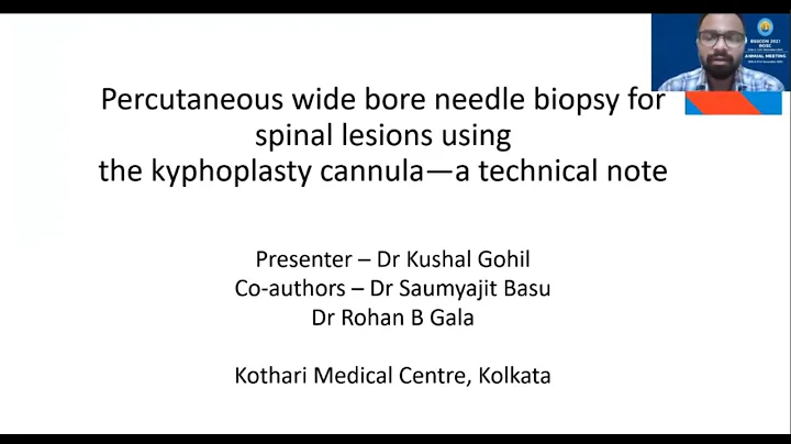 Dr Kushal Gohil - Percutaneous wide bore needle bi...