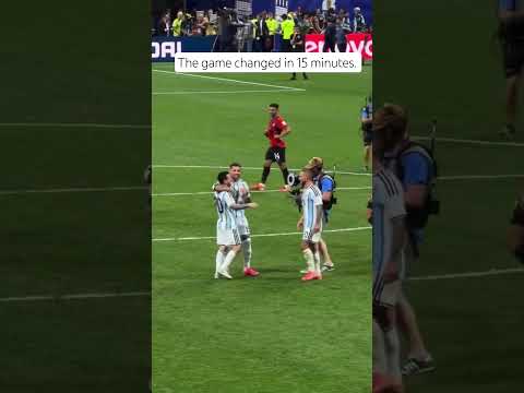 Messi changed the game in 15 minutes #football #video #worldcup #fifa #youtubeshorts #viral
