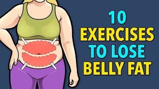 10 Exercises To Lose Upper Belly and Lower Belly Fat (3 SETS)