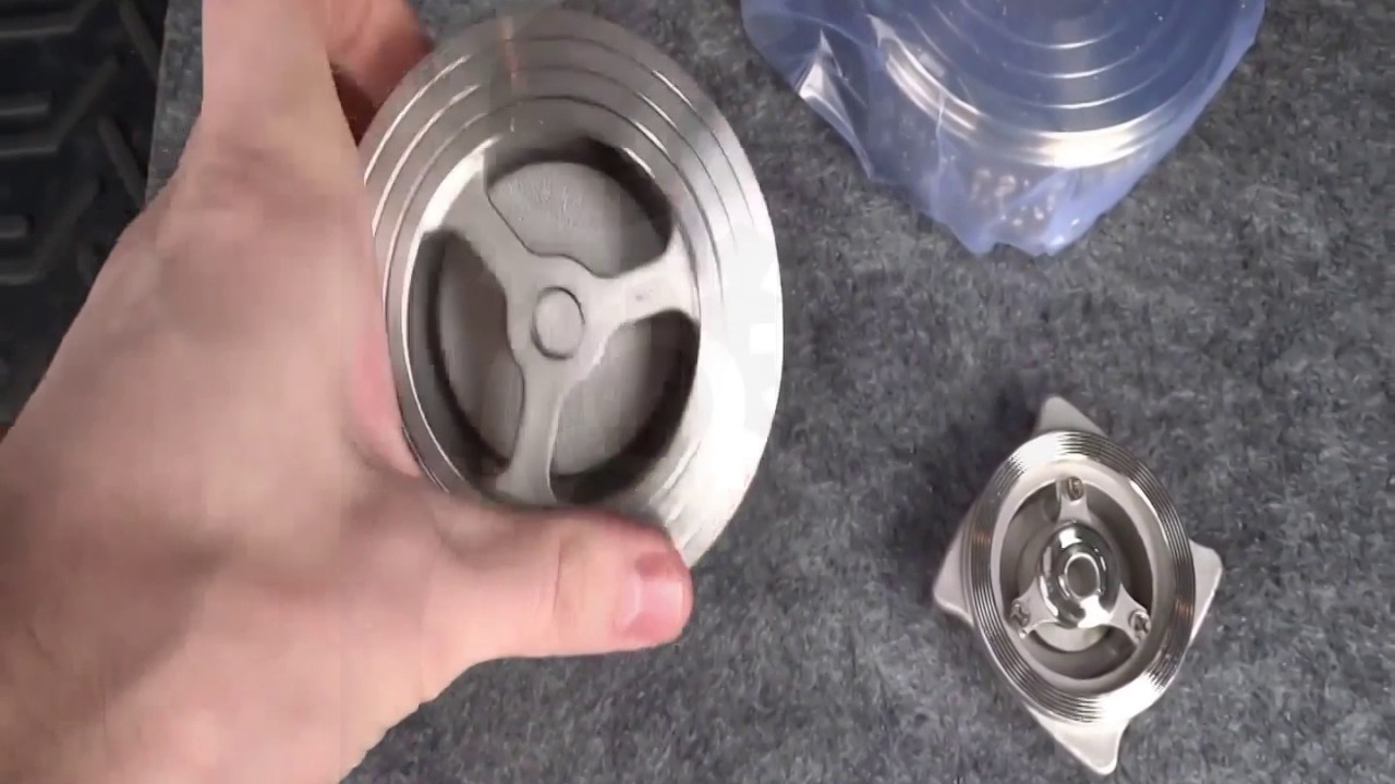 Клапан обратный межфланцевый - YouTube