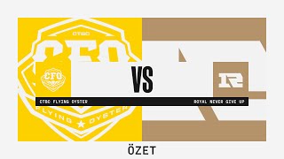 CTBC FLYING OYSTER (CFO) vs Royal Never Give Up (RNG) Maç Özeti | Worlds 2022 Grup Aşaması