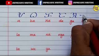 HOW TO WRITE OLD BAYBAYIN ALPHABETIC LETTERS|INDIC SCRIPT TAGALOG LANGUAGES 13BC@ImpressiveWriting