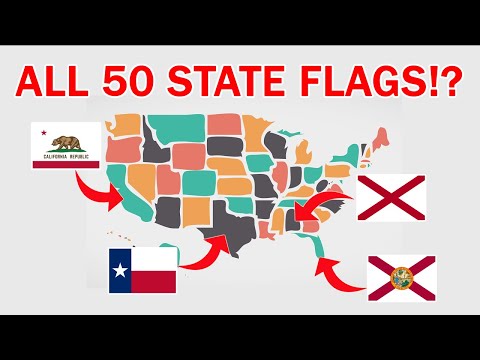 The only 50 US State flags video you need to watch