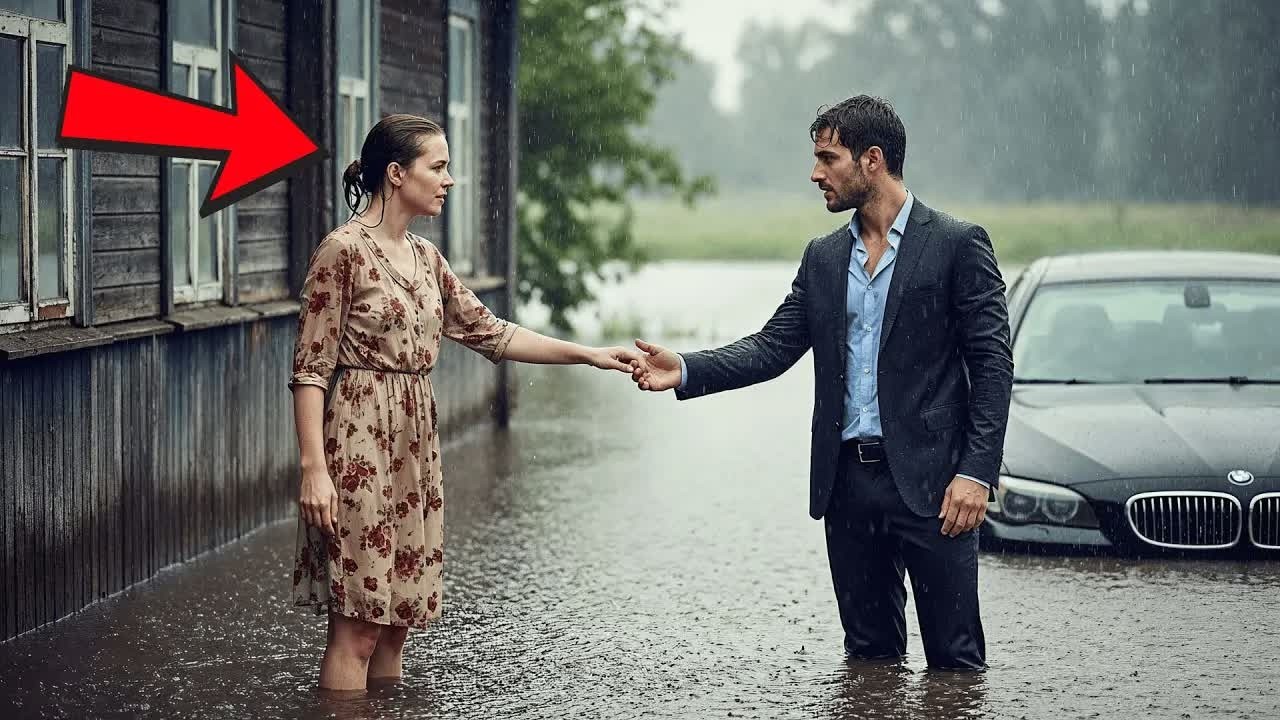 Diede Rifugio a uno Sconosciuto Durante l’Alluvione — Senza Sapere che le Avrebbe Cambiato la Vi