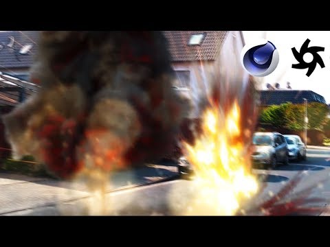 Artillery explosions in my neighborhood | TurbulenceFD + Cinema 4D + Octane