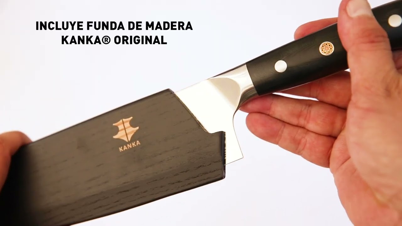 Cuchillo Hacha Cocina Acero Inoxidable Mango Madera 32cm