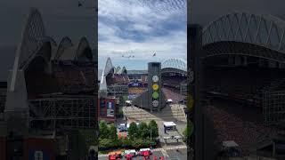 US Versus Australia World Cup Match: Crowd Sings Anthem with Helicopters Overhead in Seattle!