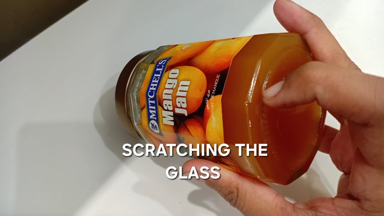 ASMR SCRATCHING THE TINGLY GLASS CARVINGS