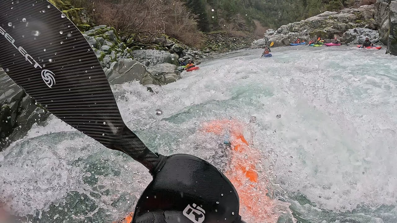 Kayaking the South Fork of the Smith River // Stairs to Craig's Beach // 1260 CFS // February ♥️
