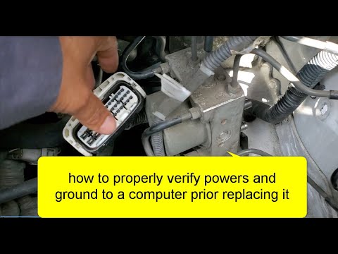 how to properly verify power and grounds to a computer