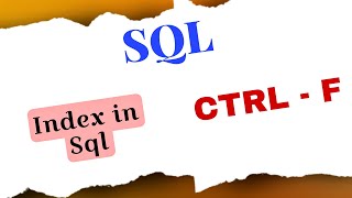 Index in SQL|| SQL Tutorial for beginners in Tamil #indexinsql #index #sqlforbeginners #sqlbasic