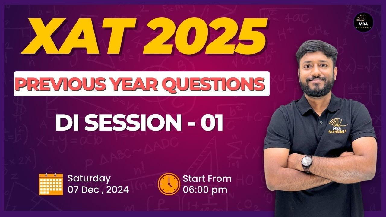 XAT 2025 | Previous Year Questions | DI Session - 01 | Vijay Sir | MBA ...