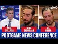 Rangers’ Mike Sullivan, Mika Zibanejad and J.T. Miller react to 2-1 loss vs. Islanders