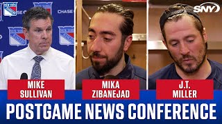 Rangers’ Mike Sullivan, Mika Zibanejad And J.t. Miller React To 2-1 Loss Vs. Islanders