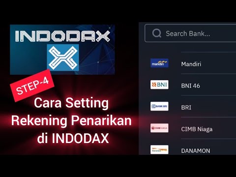 STEP-4 Cara Setting Rekening Penarikan di INDODAX