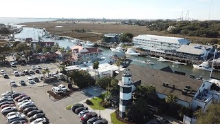 Shem Creek Charleston South Carolina Drone Flight