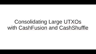 A CashFusion and CashShuffle API