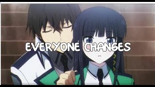 Everyone changes (Kodaline) - Nightcore Lyrics