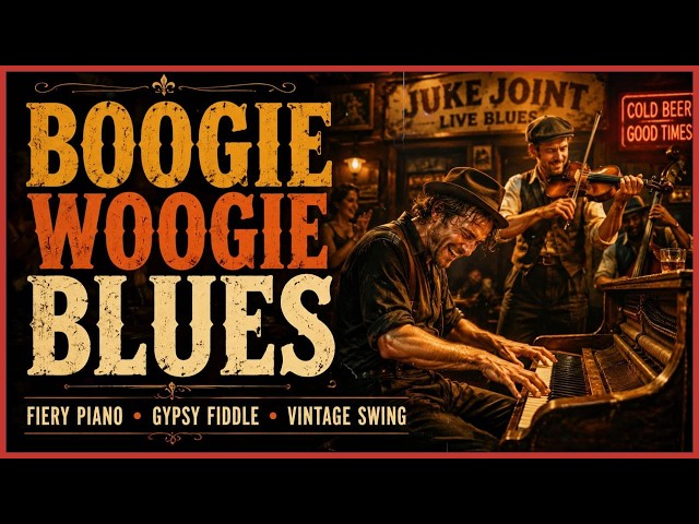 Boogie Woogie Blues | Fiery Barrelhouse Piano, Gypsy Swing Fiddle