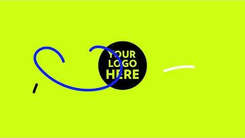 After Effects colorful lines logo animation intro template (no software needed)