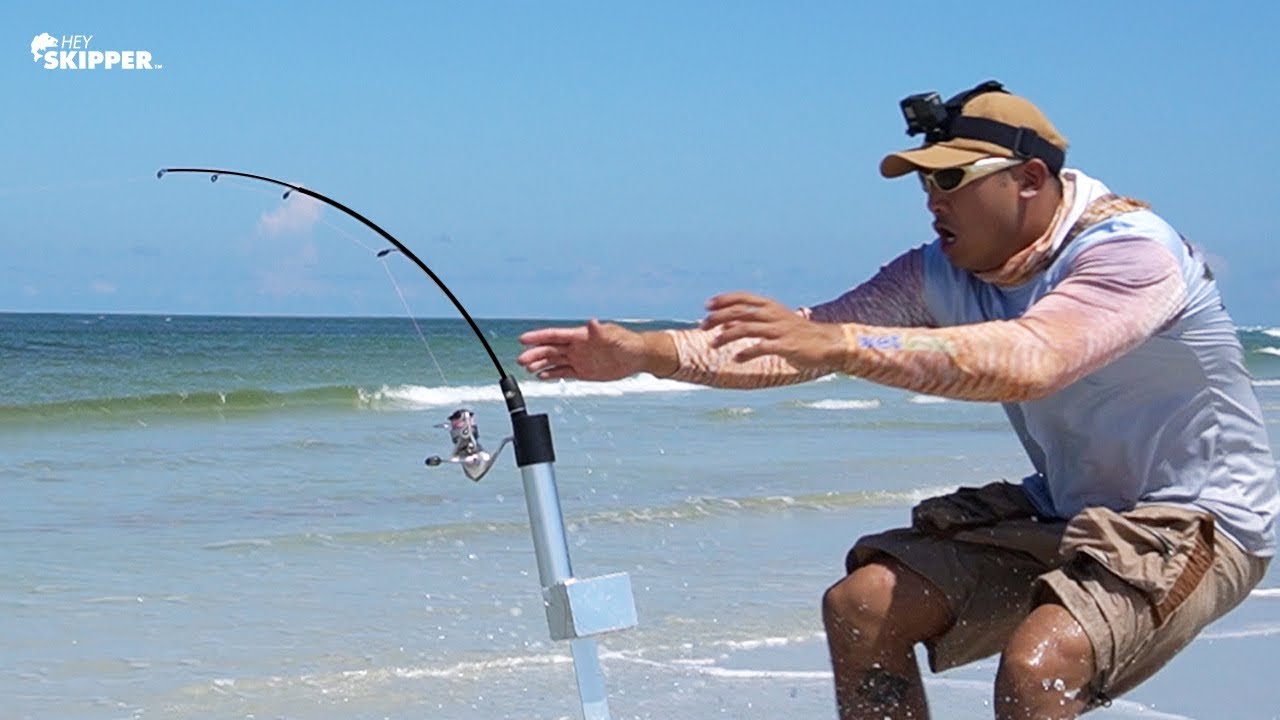 TINY Fishing Rods On The Beach?! (You Gotta Be KIDDING Me!) Funny