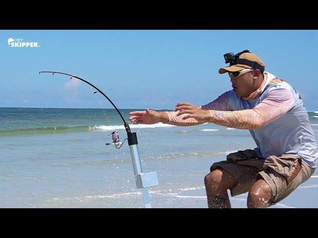 TINY Fishing Rods On The Beach?! (You Gotta Be KIDDING Me!) Funny Fishing  Video 