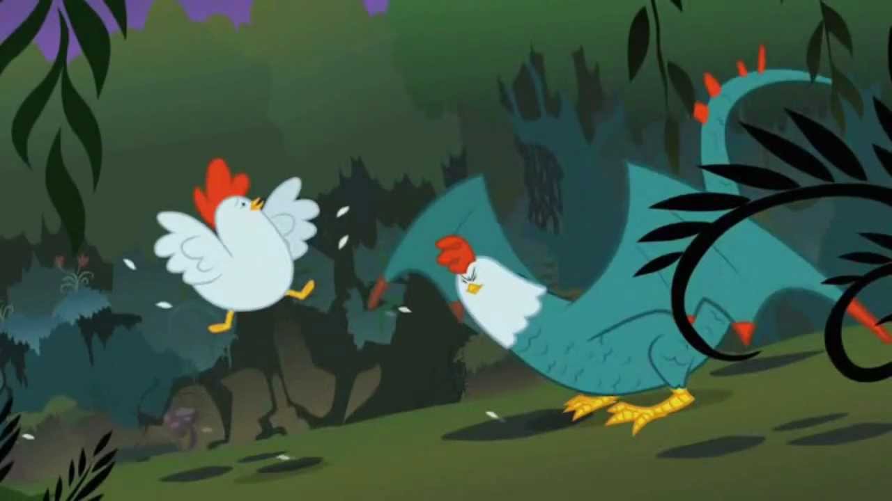 MLP: Fluttershy vs. Cockatrice (Original Scene) - YouTube