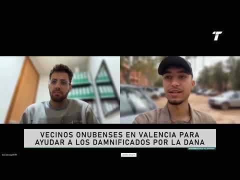 Vecinos onubenses en Valencia para ayudar a los damnificados por la DANA