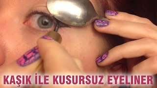 Kaşık İle Kusursuz Eyeliner