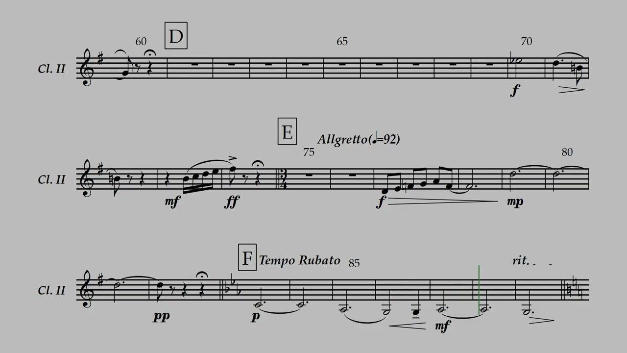 Napoli Selection Forksong (Clarinet2)