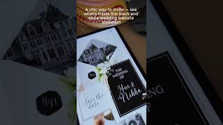 Luxury Black & White Wedding Invitation Website | Classic Editorial Style