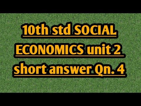 TN 10th social ECONOMICS Unit-2| 2 marks part-2| Qn.4 |ENGLISH MEDIUM in TAMIL|NEW SYLLABUS 2020