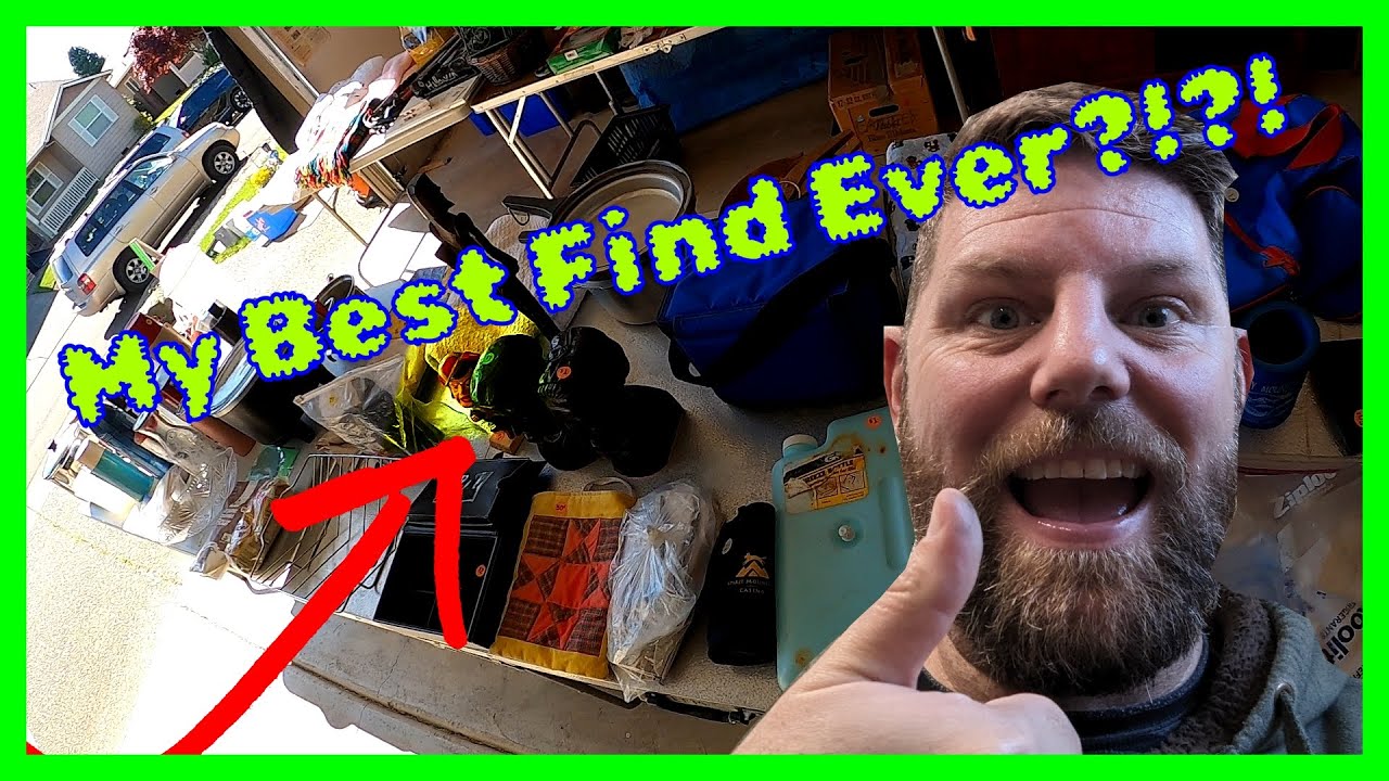 My Best Garage Sale Find Ever! HUGE SCORE at a yard sale! - YouTube