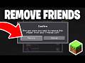 How To Remove Friends In Minecraft! - Tutorial