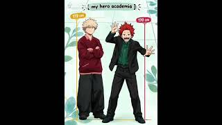 Isn't the height difference just amazing?#mha