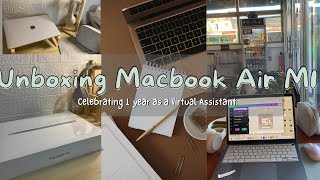 MACBOOK AIR M1 unboxing in 2023, set up and accessories!