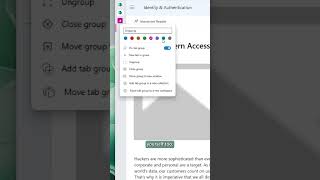 group tabs in microsoft edge #shorts