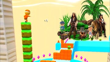 Cube surfer gameplay - max level iOS & android 🎲🎢 level -(276-278) | badshah new song 2021