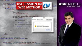 Using Session inside Web Method in ASP.Net Net Worth