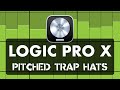 Logic Pro X - Pitched TRAP HATS with Step Sequencer + Quick Sampler