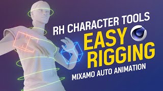 CINEMA 4D Easy Rigging Rh Character Tools With Mixamo Tutorial l Rh Character Tool 튜토리얼